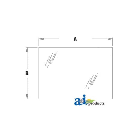 A & I Products Glass, Rear, Upper 41.75" x32" x2" A-F44629